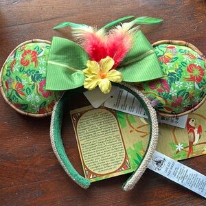 Minnie Mouse the main attraction tiki room Floral Minnie Mouse Ears Headband
